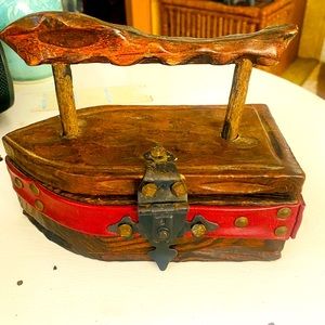 Antique Wooden iron box